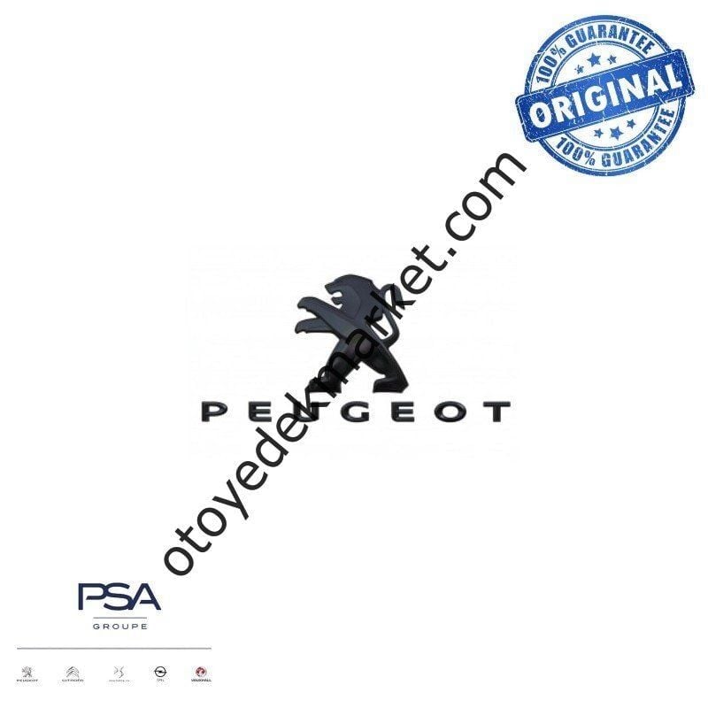 Peugeot 3008 (2020-2023) Bagaj Aslan Amblemi -  Siyah Krom (Orijinal)