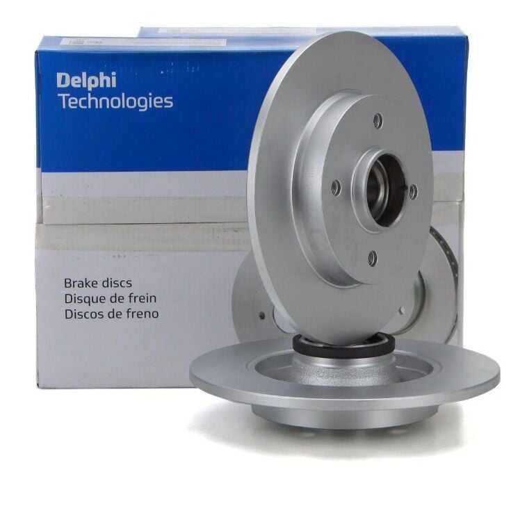 Citroen C4 (2004-2011) Poryalı Rulmanlı Arka Fren Disk Takımı (Delphi)