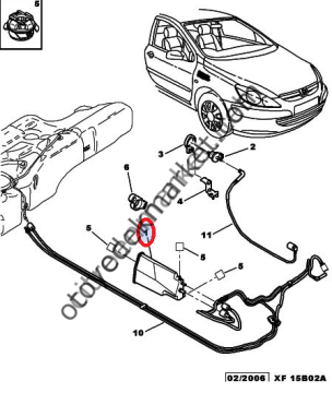 PEUGEOT 307 (2001-2009) 1.6 BENZİNLİ.KANİSTER DEPOSU (ORJİNAL)