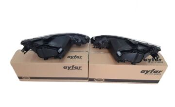 Peugeot 206 (1998-2008) Şeffar Far Takımı Sağ-Sol (Ayfar)