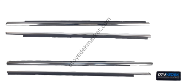 Peugeot 301 (2012-2024) Ön Arka 4 Kapı Kromlu Cam Sıyırıcı Fitil Seti (Orijinal)