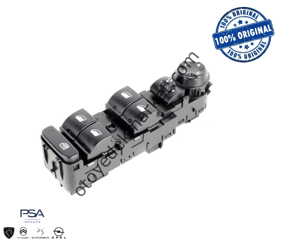 Citroen C5 Aircross (2018-2023) Sol Ön Cam ve Ayna Kumanda Düğmeleri Grubu (Orijinal)