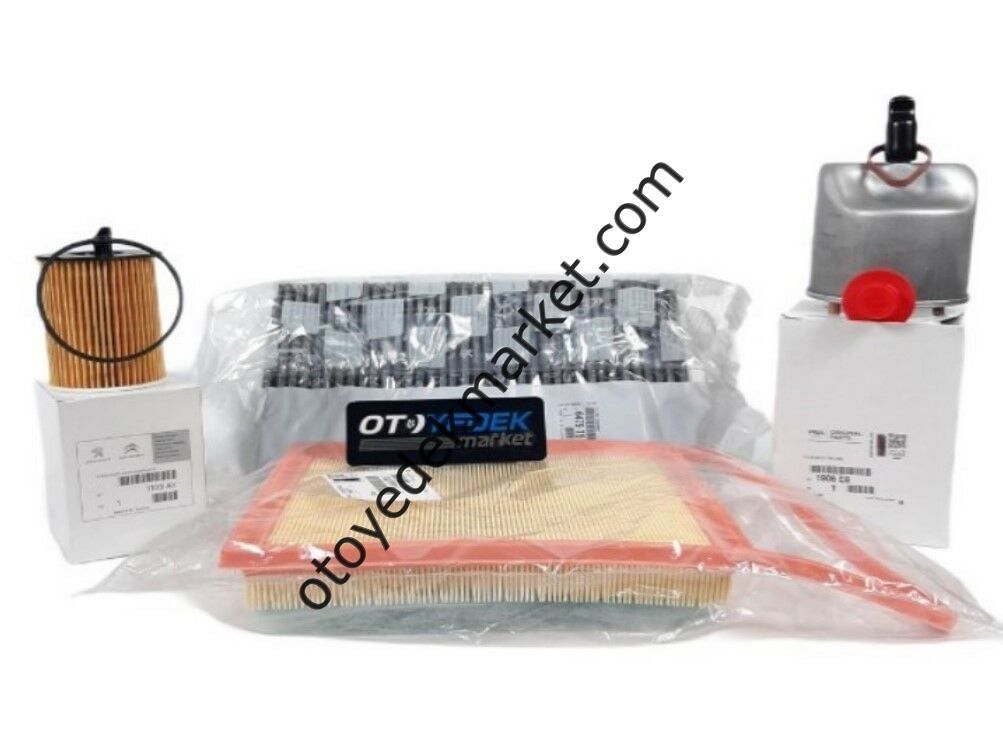 PEUGEOT 308 1,6 HDI (2014-2016) KARBON POLENLİ FİLTRE BAKIM SETİ YAĞSIZ (ORJİNAL)