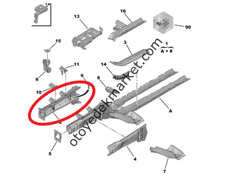 Citroen Berlingo (2018-2024) Şasi Ön Sol Kolu (Orijinal)