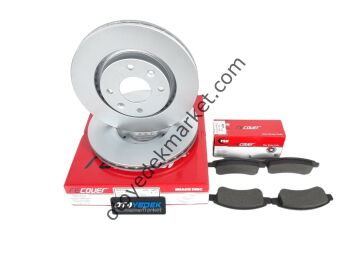 Peugeot 206 (2003-2009) Ön Fren Disk Ve Balata Seti (Recover)