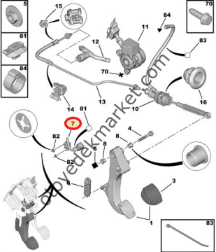 PEUGEOT 301 (2012-2020) DEBRİYAJ KONTAKTÖRÜ (ORİJİNAL)