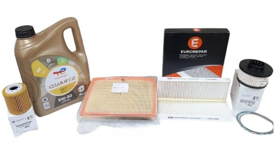 Peugeot 301 (2018-2023) 1.5 Blue Hdi Filtre Bakım Seti + 5w30 Htc Yağ (Orijinal)