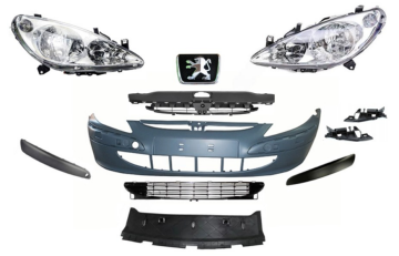 Peugeot 307 (2001-2005) Dolu Ön Tampon ve Far Seti (İthal)