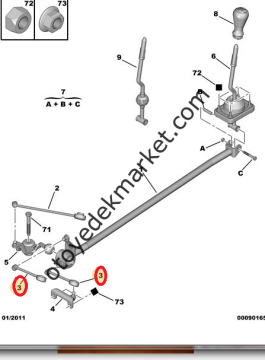 Citroen C-Elysee (2012-2016) 1.6 Hdi Euro5 Alt Oksijen Sensörü (Orjinal)