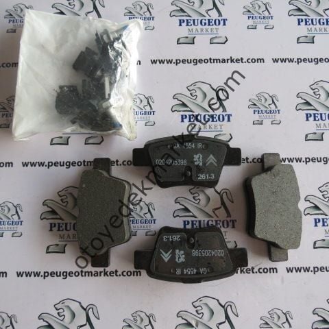 PEUGEOT 307 BENZİNLİ (2006-2008) ARKA FREN BALATA TAKIMI (ORJİNAL)