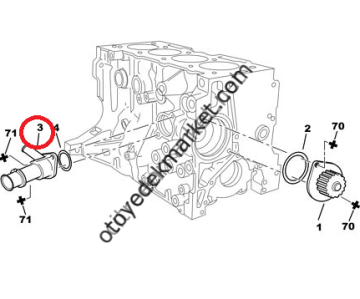 Citroen Xsara (1997-2001) 1.6 Su Taksimatı/Kollektörü Bloktaki (İthal)