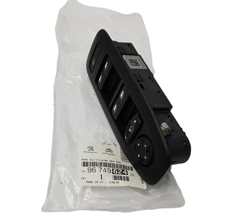 Peugeot 208 (2012-2020) Sol Ön Kapı Cam Kumanda Düğmesi (Orijinal)