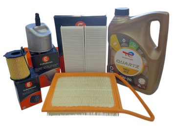 Citroen Berlingo (2012-2017) 1.6 Dizel Euro 5 Filtre Seti  (Orijinal Eurorepar) ve 5w30 Motor Yağ