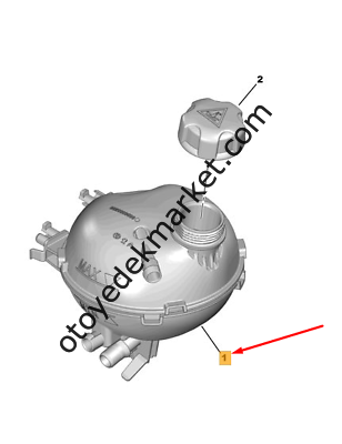 Peugeot Expert Traveller (2017-2024) 2.0 BlueHdi Genleşme Bİdonu  (Orijinal)(Kopya)