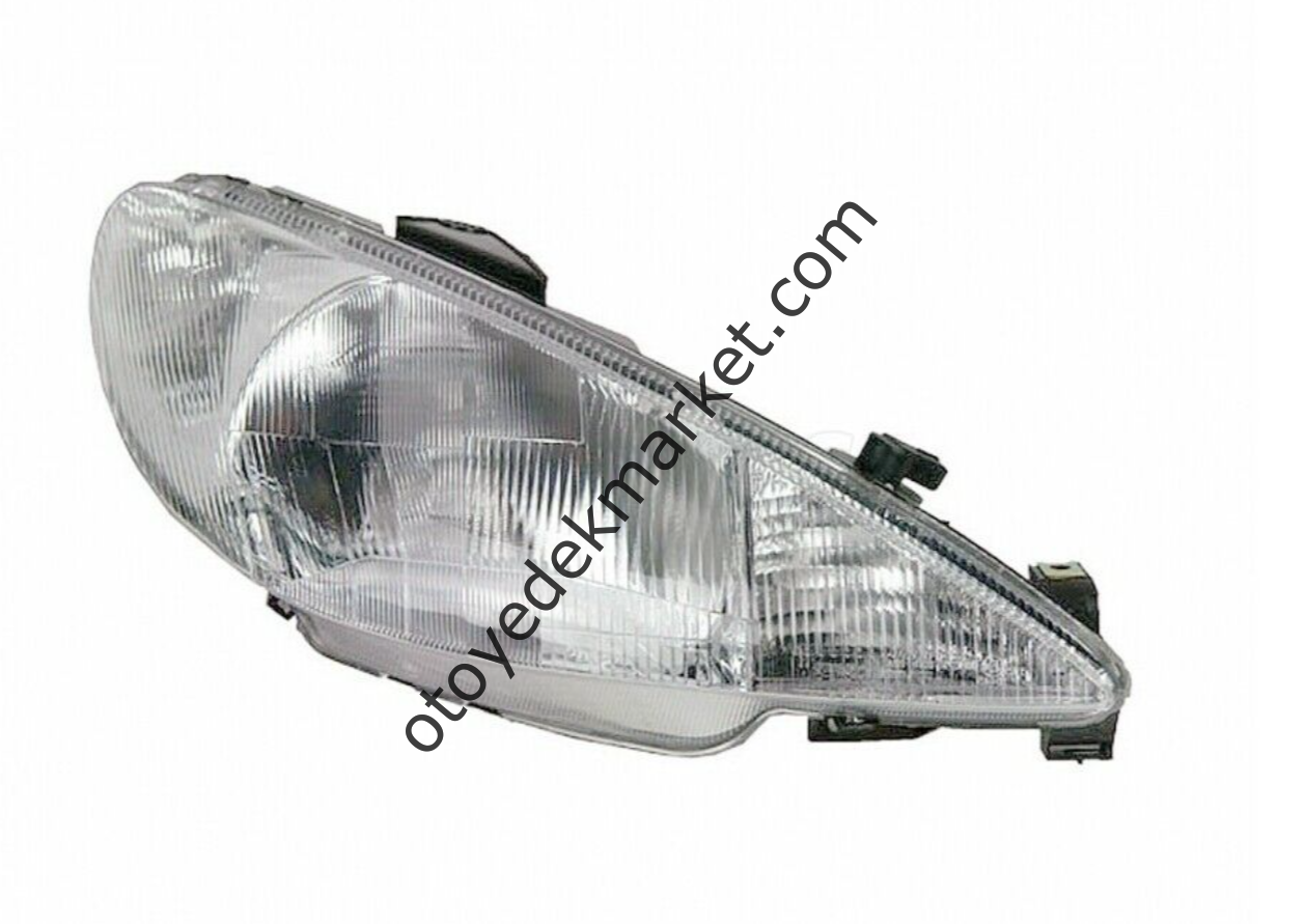 PEUGEOT 206 (1998-2003) ÇİZGİLİ ÖN FAR SAĞ (ORJİNAL)