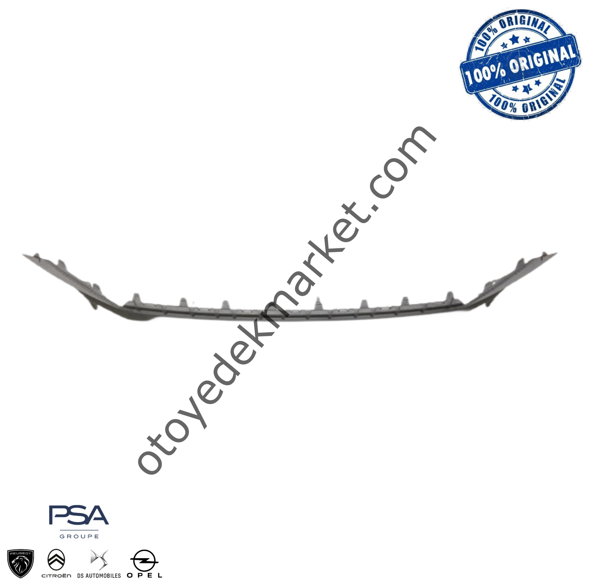 Peugeot 208 (2020-2023) Ön Tampon Üst Plastik Çıtası (Orijinal)