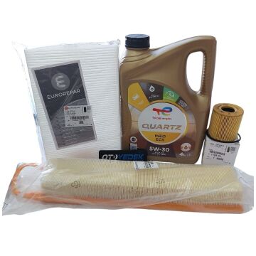 Peugeot 308 (2008-2014) 1.6 THP Benzinli Filtre Bakım Seti (Orijinal) Ve 5w30 Motor Yağ