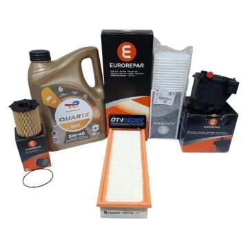 Citroen Berlingo (2008-2011) 1.6 HDI Filtre Bakım Seti Ve 5w30 Motor Yağ (Orijinal Eurorepar)