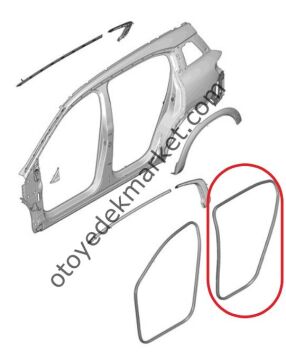 Citroen C5 Aircross (2019-2025) Arka Kapı Kasa Fitili (Orijinal)