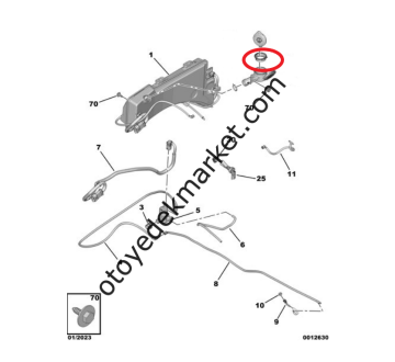 Citroen C5 Aircross (2019-2025) Silecek Su Depo Filtresi (Orijinal)