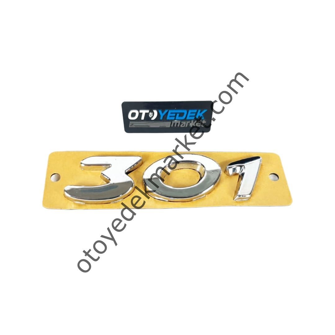 Peugeot 301 (2012-2020) Arka 301 Yazısı (İthal)