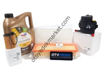 Citroen C3 (2003-2011) 1.6 HDI Euro4 Filtre Seti +5W30 Yağ (Orijinal)