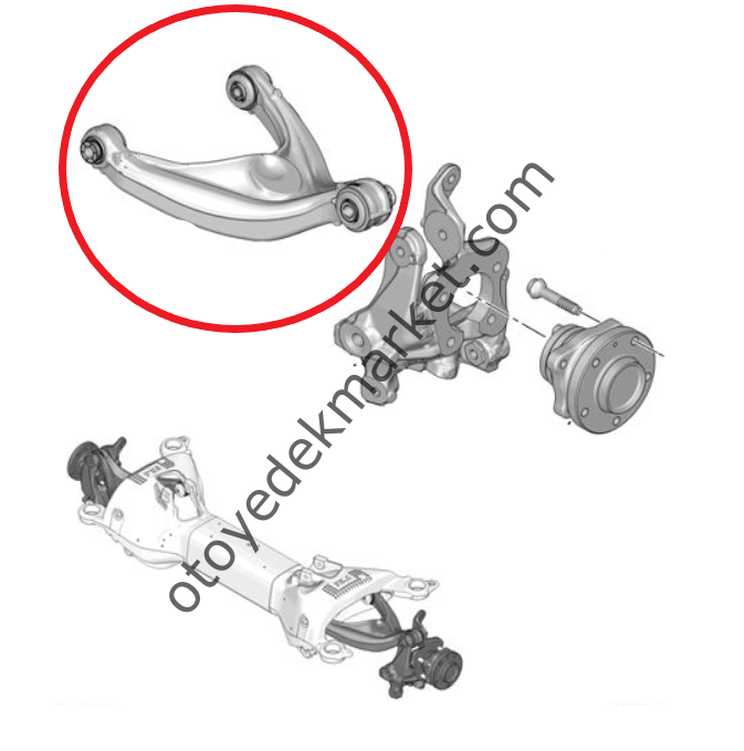 Peugeot 508 (2019-2023)  Arka Sağ Salıncak (Orijinal)