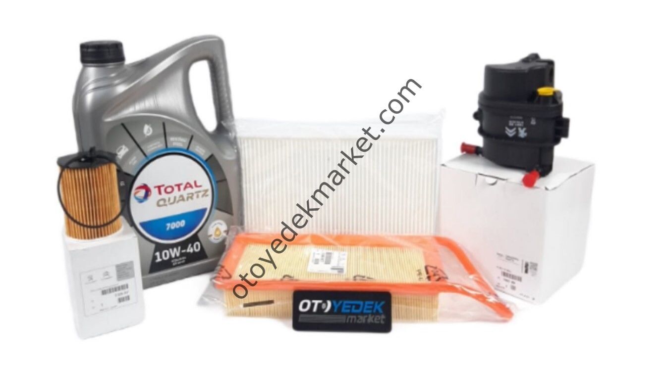 CİTROEN C3  (2003-2011) 1.4 HDI 70hp FİLTRE SETİ +10W40 YAĞ (ORJİNAL)