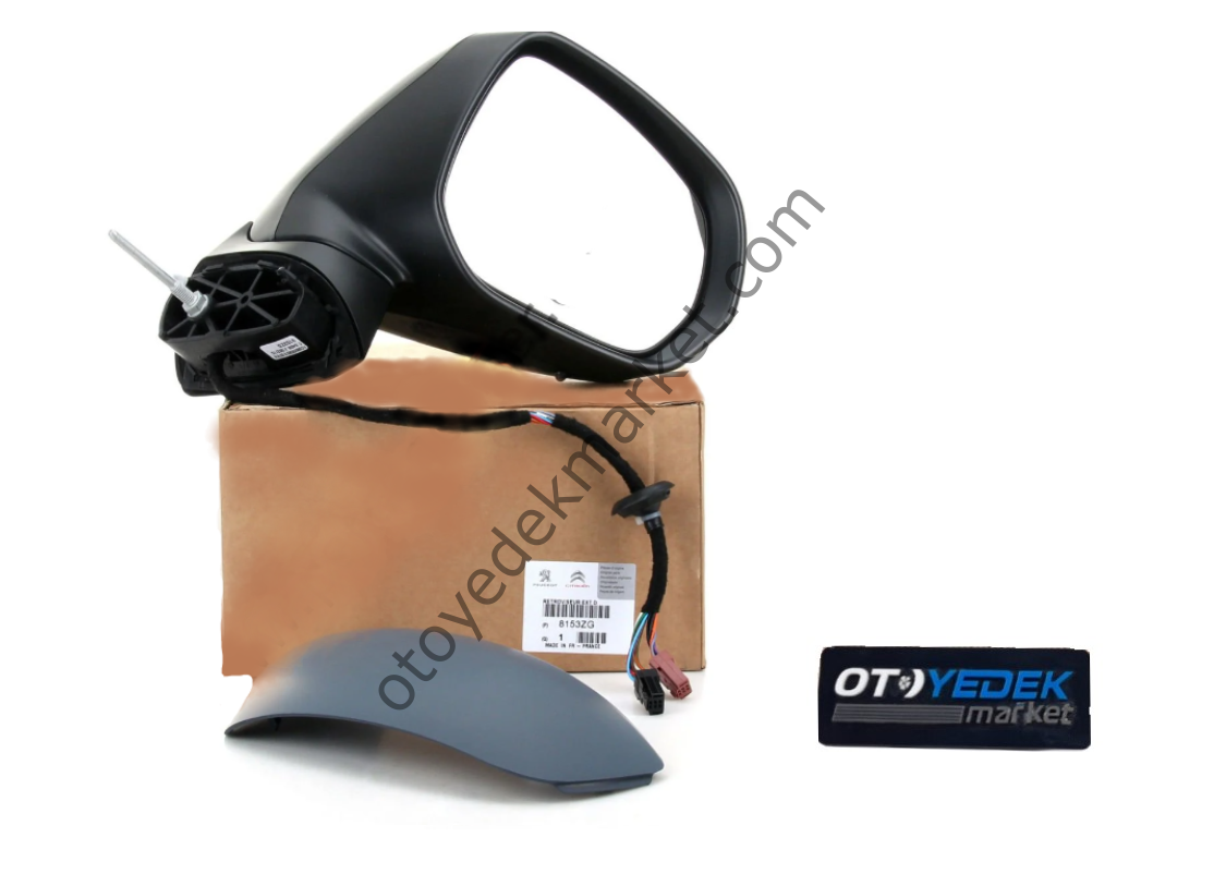 Peugeot 5008 (2009-2016) Sağ Dikiz Aynası Elektrikli Katlanır (Orijinal)