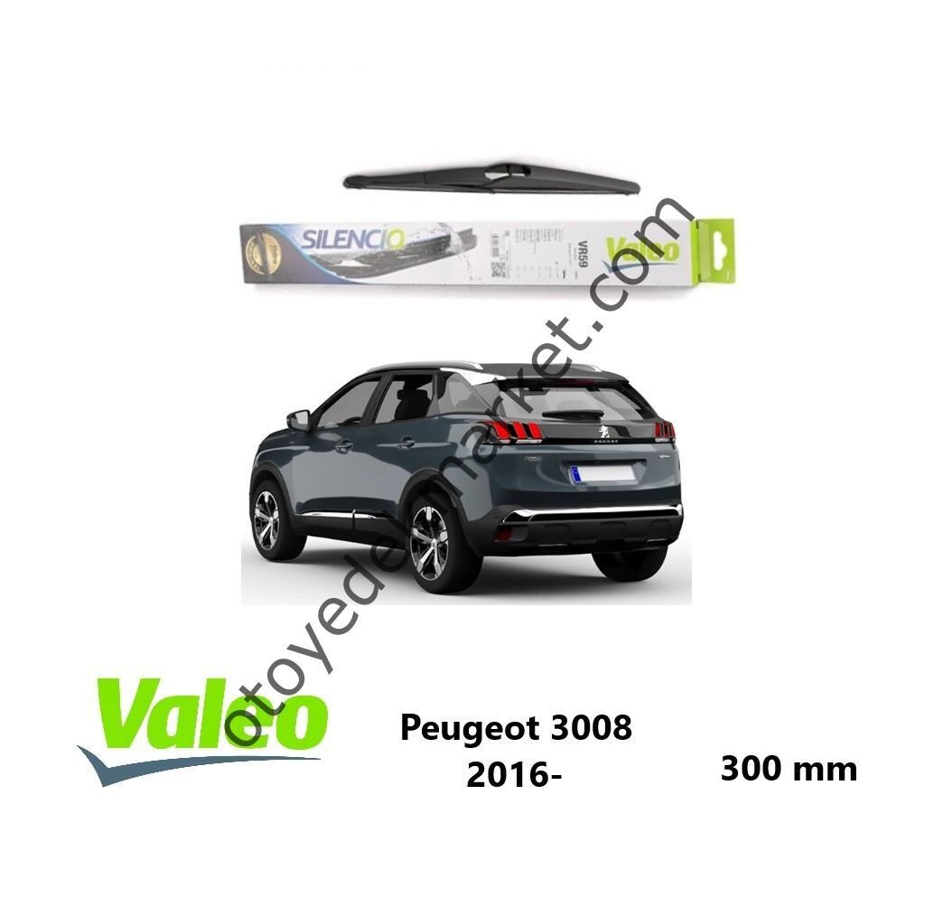 Peugeot 3008 (2016-2024) Arka Cam Silecek Süpürgesi (Valeo)