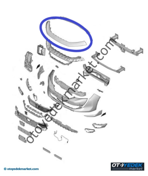 Peugeot 508 (2019-2023) Ön Tampon Üst Parçası (Orijinal)