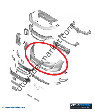 Peugeot 508 (2019-2023) Ön Tampon (Orijinal)