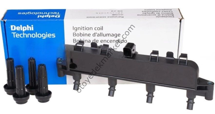 Peugeot 206 (1998-2006) 1.4 - 1.6 8V Bobin Siyah Soketli (Delphi)