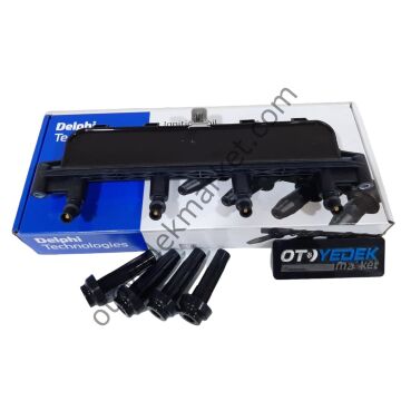 Peugeot 206 (1998-2011) 1.4 8v Benzinli Gri Soket Bobin (Delphi)