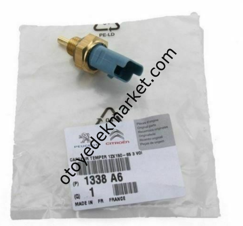 Peugeot 207 (2006-2009) 1.4 Benzinli Hararet Müşürü Üç Fişli Mavi (Orijinal)