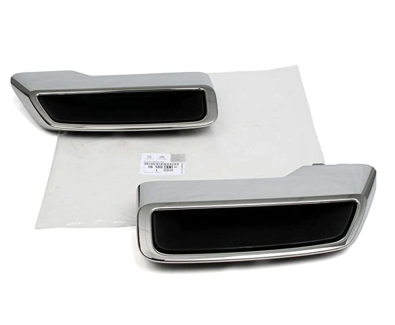 Citroen C5 Aircross (2019-2025) Arka Tampon Difüzör Krom Egzoz Çerçevesi (Orijinal)