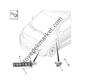 Peugeot Traveller (2016-2026) Ön Gündüz Farı (Orijinal)