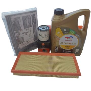 Citroen C3 Aircross (2017-2024) 1.2 Benzinli Filtre Seti + 5w30 Yağ (Eurorepar Orijinal)