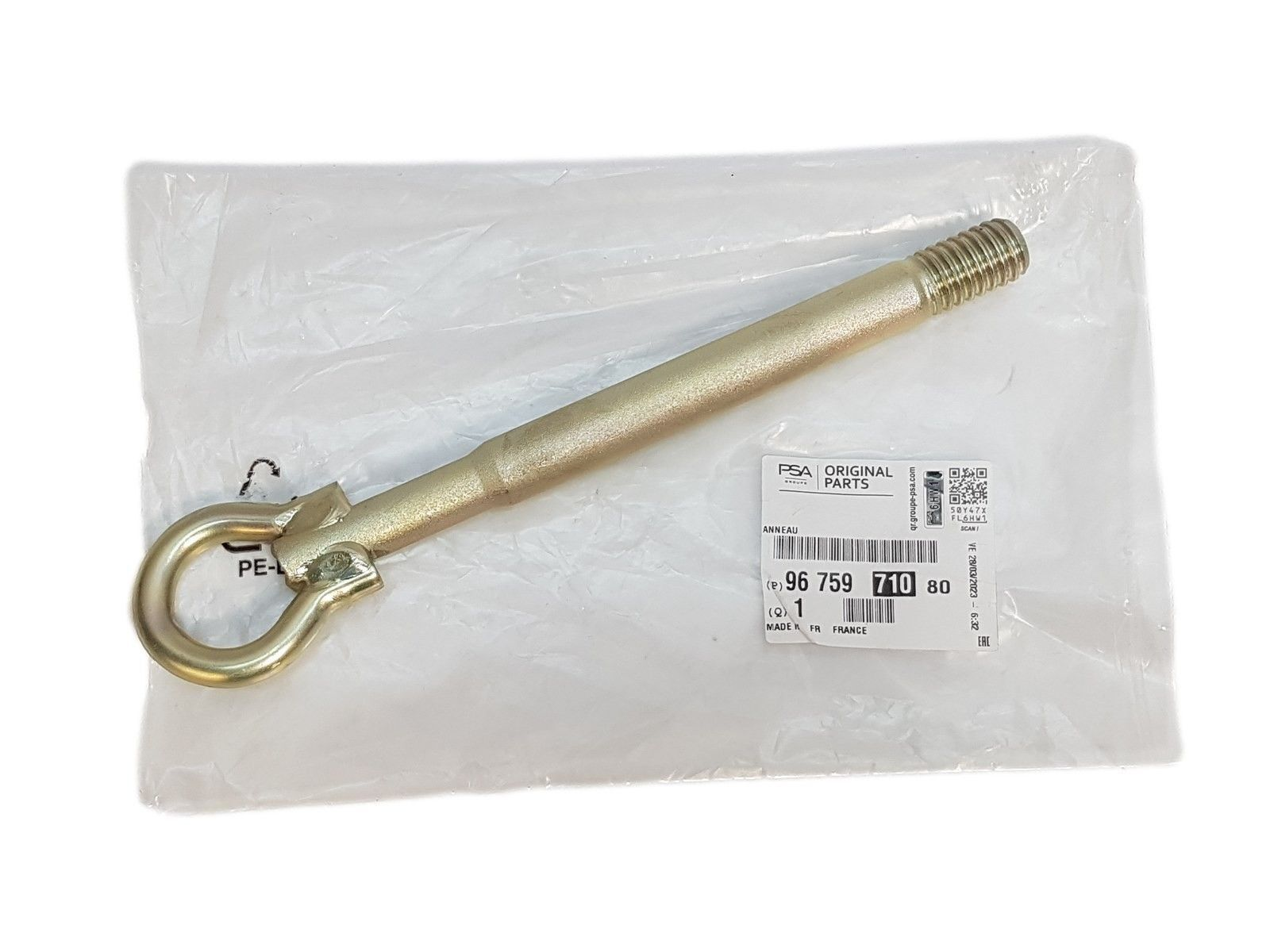 Citroen Berlingo (2019-2024) Vidalı Çeki Halkası Demiri (Orijinal)