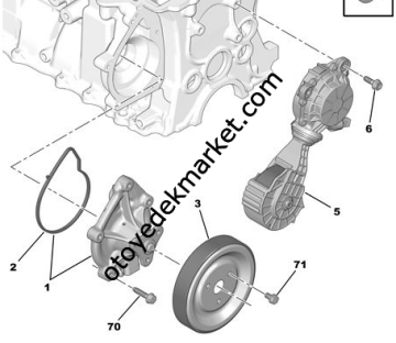 Citroen C5 (2011-2012) 1.6 Benzinli Devirdaim Kasnağı (İthal)
