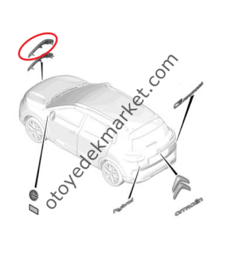 Citroen C5 Aircross (2022-2025) Ön Citroen Amblemi Üstü (Orijinal)