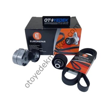 Peugeot 206 (2002-2012) 1.4 Hdi Alternatör Kütüklü Kayış Seti (Orijinal Eurorepar)