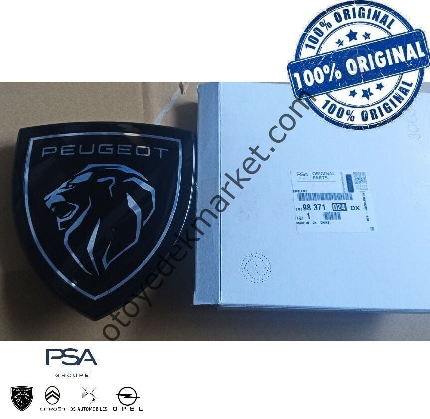 Peugeot 308 (2022-2023) Ön Tampon Amblemi (Orijinal)