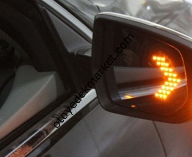 Led Ayna Gündüz Ledi Amber Renk 14 Led