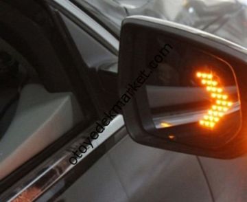 Led Ayna Gündüz Ledi Amber Renk 14 Led