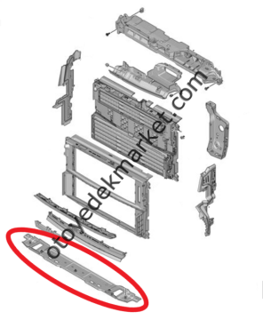 Citroen Berlingo (2019-2024) Ön Panel Alt Sacı (Orijinal)