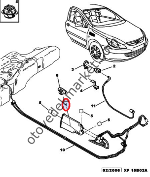 PEUGEOT 307 (2002-2008) 1,6 HDIKANİSTER DEPOSU (ORJİNAL)