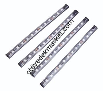 Kayar Sinyalli Ön Panjur Ledi Uzaktan Kumandalı Çok Renkli 4X12 SMD-12V