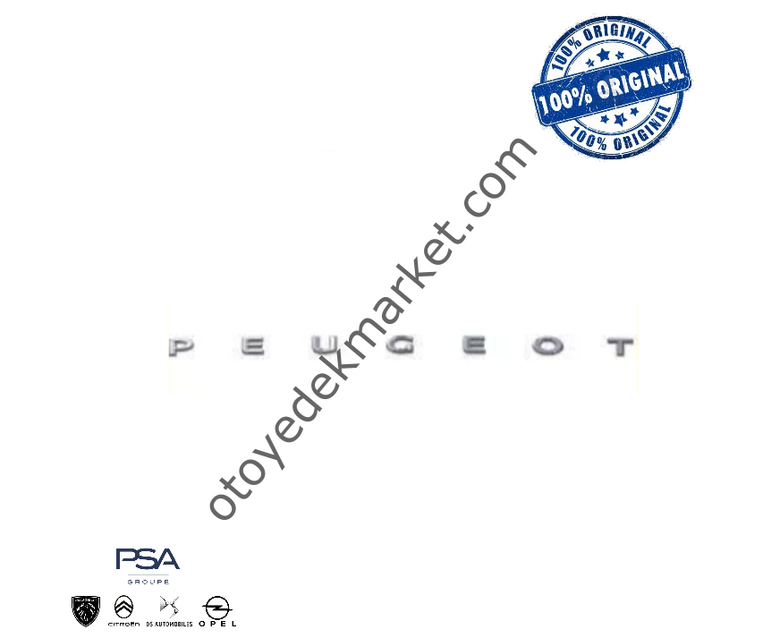 Peugeot 2008 (2020-2023) Bagaj ''Peugeot'' Yazısı (Orijinal)