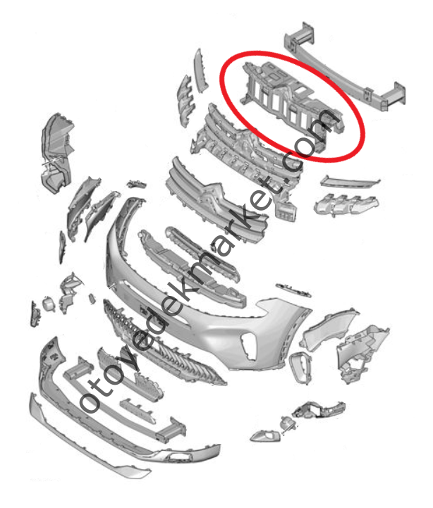 Citroen C5 Aircross (2022-2025) Ön Tampon İç İskeleti (Orijinal)